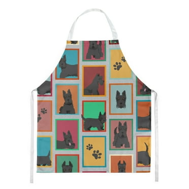 Lots of Scottish Terrier Apron 27 in x 30 in