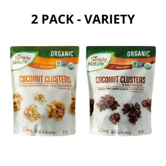 Simply Nature's Keto Clusters Coconut & Dark Chocolate Organic - 2 PACK