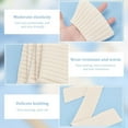 thumbnail image 4 of 2Pcs Knitted Rib Fabric Cuffs Replacement 29.5x2.75inch Tubular Rib Knit Fabric for Waistband Wear Cotton Padded Jacket Sportswear Cuffs Extension 3.5mm Thick Antique White, 4 of 9