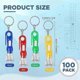 thumbnail image 2 of Assorted LED Mini Flashlights Keychain for Kids, Camping Party Favors, 100Pcs, 2 of 5