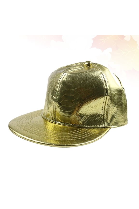 Golden PU Baseball Hat for Wearing Comfortable Fashionable and Great for Everyday Use Adjustable 5660cm