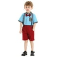 thumbnail image 3 of Teen Boy Clothes Boy's Kids Spring Summer Cotton Cute Printed Sleeveless Casual 0 6 12 18 24 Months 2T 3T Baby Outfit Set Tops+Shorts 2 Piece, 3 of 9