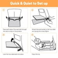 thumbnail image 4 of Reposapiés De Cama De Avión Para Niños Pequeños, Plegable Portátil, 4 of 7
