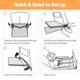 thumbnail image 4 of Reposapiés De Cama De Avión Para Niños Pequeños, Plegable Portátil, 4 of 7