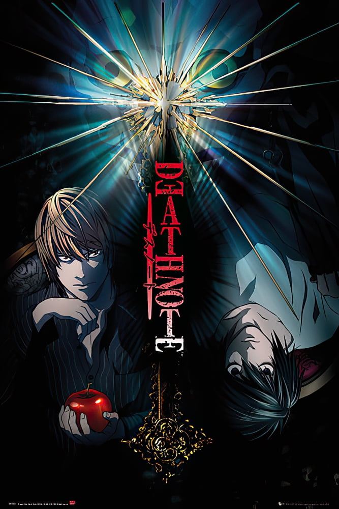 Death Note Manga Anime Tv Show Poster Print Duo Light Vs L Walmart Com Walmart Com