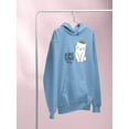 thumbnail image 3 of Awesome Today Cat Crown Hoodie Women -Image by Shutterstock, Female 3X-Large, 3 of 4
