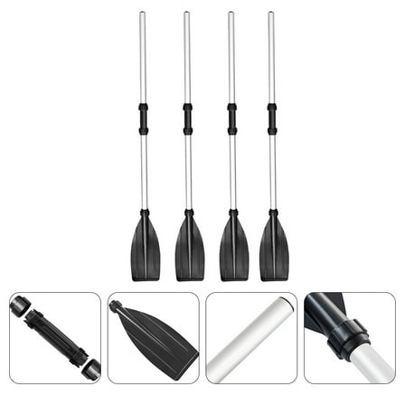 MLINS  2 Pairs Detachable Boat Kayak Oar Aluminum Alloy Paddle Practical