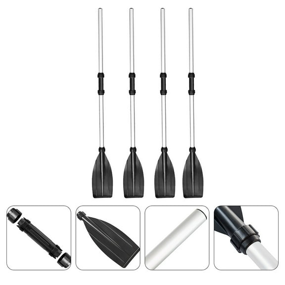 MLINS  2 Pairs Detachable Boat Kayak Oar Aluminum Alloy Paddle Practical