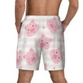 thumbnail image 2 of Lsque Mens Swim Trunks Cartoon Pig Pattern - Bathing Suit Compression Liner - Beach Swim Shorts Swimwear - (S-3XL) - Stretch Quick Dry -Medium, 2 of 9