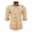 Khaki, variant on Men's Western Cowboy Shirt with Long Sleeves and Embroidered Detail for Everyday Casual Wear Slim Fit Button-Down Shirt with Pockets