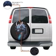 thumbnail image 4 of KAKALAD Cool devil dragon Spare Tire Cover Universal Vehicle Accessories Buckle Car Tools 15”in, 4 of 6