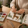 thumbnail image 5 of Christmas Sea Glass Art Kit for Adults & Beginners (Reindeer) DIY Mosaic Craft Kit, Holiday Handmade Artwork Set, Santa Christmas Decor & Creative Craft Gift, 5 of 7