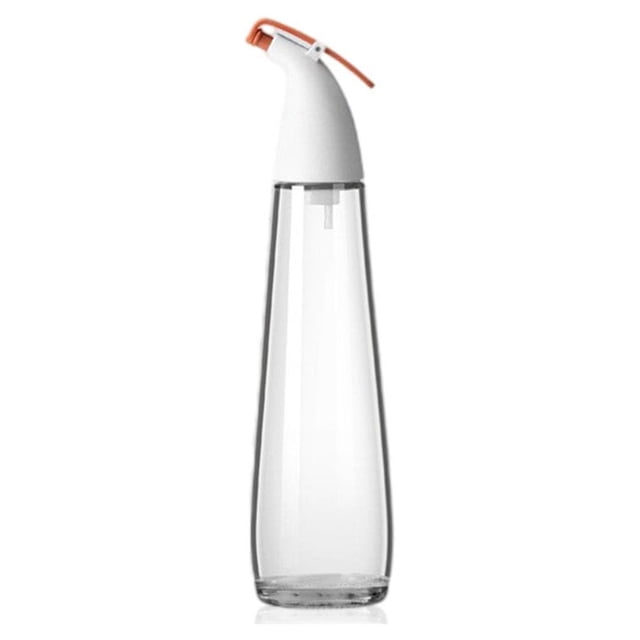 facefd Bouteille de Distributeur d'Huile de Cuisson Vinaigre de Vinaigrette Rechargeable Verser Pot Drip-Free Vide Récipient Cuisine Chef Blanc