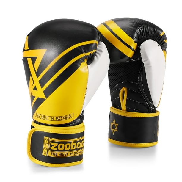 compileren filosoof Oprechtheid 10 oz Boxing Gloves for Men, Youth, and Women, Yellow Boxing Gloves  Punching Bag Gloves 10oz Ounce for KickBoxing, MMA, Muay Thai, Training,  Sparing, Bagwork with Wrist Wrap - Walmart.com