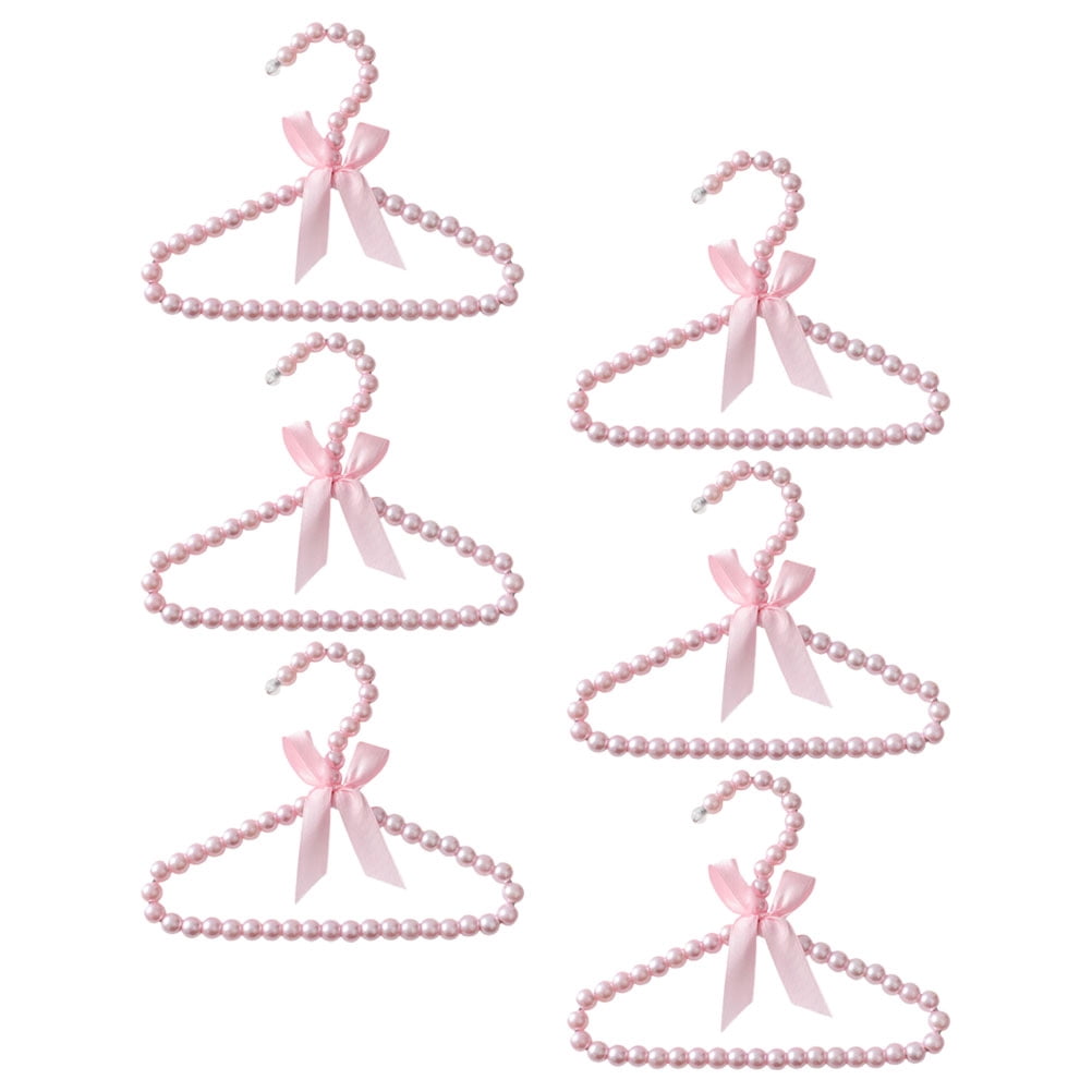 ELAYARD 6-Pack Small Kids Clothes Hangers for Closet Organization, Nursery, Cute Design, and Space-Saving