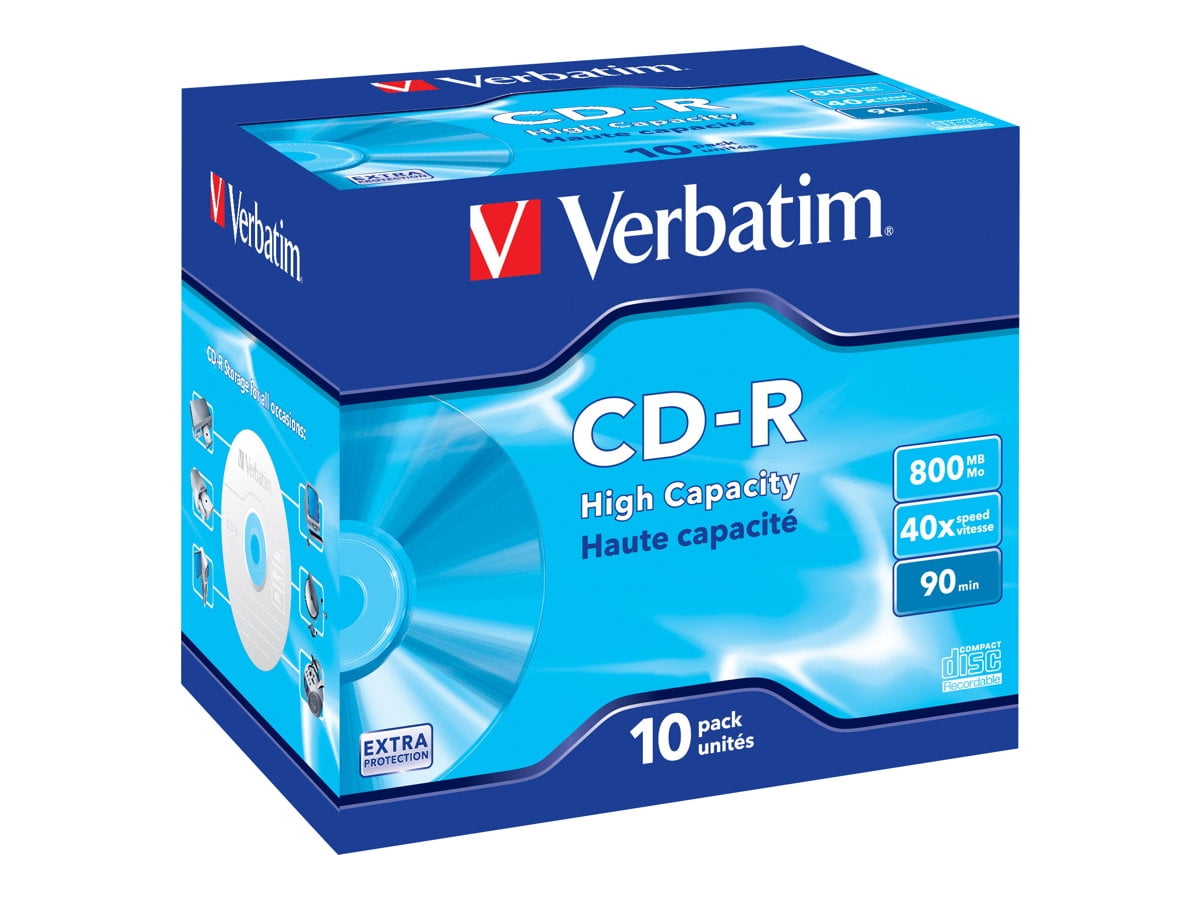 cd-r, 40x, high capacity 800mb