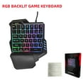 thumbnail image 3 of HXSJ G92 Teclado de una mano 35 teclas Membrana de una sola mano Mini teclado para juegos de 35 teclas, 3 of 8
