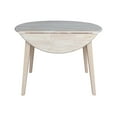 thumbnail image 6 of 42" Round Solid Wood Dual Drop Leaf Table in Unfinished, 6 of 8