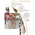 thumbnail image 3 of Valentine Red Love Heart Tablecloth Rectangle Table Cloth 60x84, Waterproof Tablecloth Outdoor Table Cloth, Eucalyptus Leaves Rose Vintage Washable Table Cover for Kitchen Dinning Party, 3 of 8