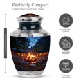thumbnail image 2 of MUKTIVE Campfire Urn for Cremation - Urns for Human Ashes Adult Woman - Memorial Ashes Urn for Adults Men - 10 Inch Large Urns for Grandpa, 2 of 7