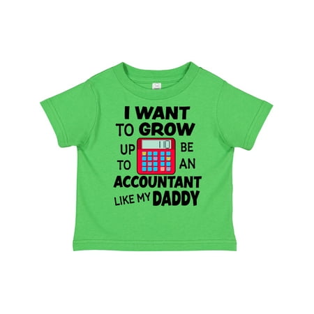 

Inktastic I Want to Grow Up to Be an Accountant Like My Daddy Gift Toddler Boy or Toddler Girl T-Shirt