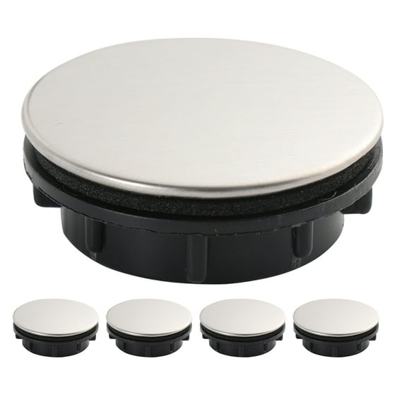 GOOHOCHY 5pcs Kitchen Sink Hole Cover Sink Hole Cover Plate Stopper Blanking Metal Soap Dispenser Cover Caps for Kitchen Sink