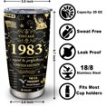 thumbnail image 5 of 40th Birthday Gifts Women/Men, Back In 1983 20oz Tumbler, 40 Year Old Birthday Gifts For Women, 40th Birthday Decorations, 1983 Birthday Gifts For Men, Gifts For 40th Birthday Travel Cup (1pc), 5 of 6