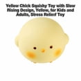 thumbnail image 3 of Yellow Chick Squishy Toy with Slow Rising Design, Yellow, for Kids and Adults, Relaxation Toy, 3 of 3