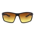 thumbnail image 2 of Xloop HD Lens Sunglasses Men's Wrap Around Rectangle Sports UV400 Matte Black, 2 of 4