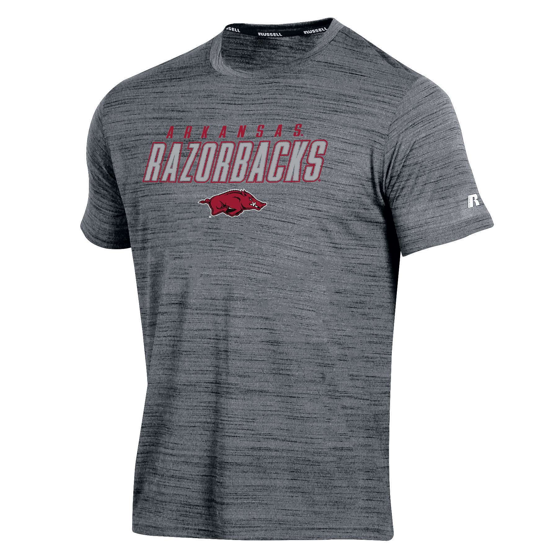 Men's Russell Athletic Gray Arkansas Razorbacks Metallic Big & Tall T