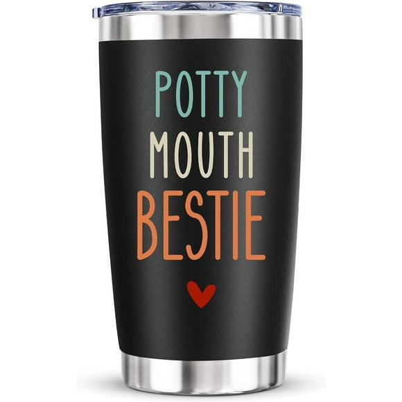 Funny Birthday Gifts for Bestie - Gag Gifts for Women Bestie Best Friend BFF Work Bestie,Cool Gifts for Female Coworker Thanksgiving Christmas,20 Oz Vacuum Insulated Tumbler Cup
