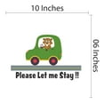 thumbnail image 3 of Please let me Stay!-Chipmunk Wall Decal -Vinyl Stickers for Home Interior Design Living Room Decoration -Wall Art Removable Stickers - Size : 10" x 6"., 3 of 4