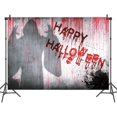thumbnail image 3 of Fondo de vinilo para fotografía de Halloween, terrorífico, de 2,1 x 1,5 m, con fantasmas sangrientos, para decoración de fiestas de Halloween, accesorios para fotomatón, 3 of 5