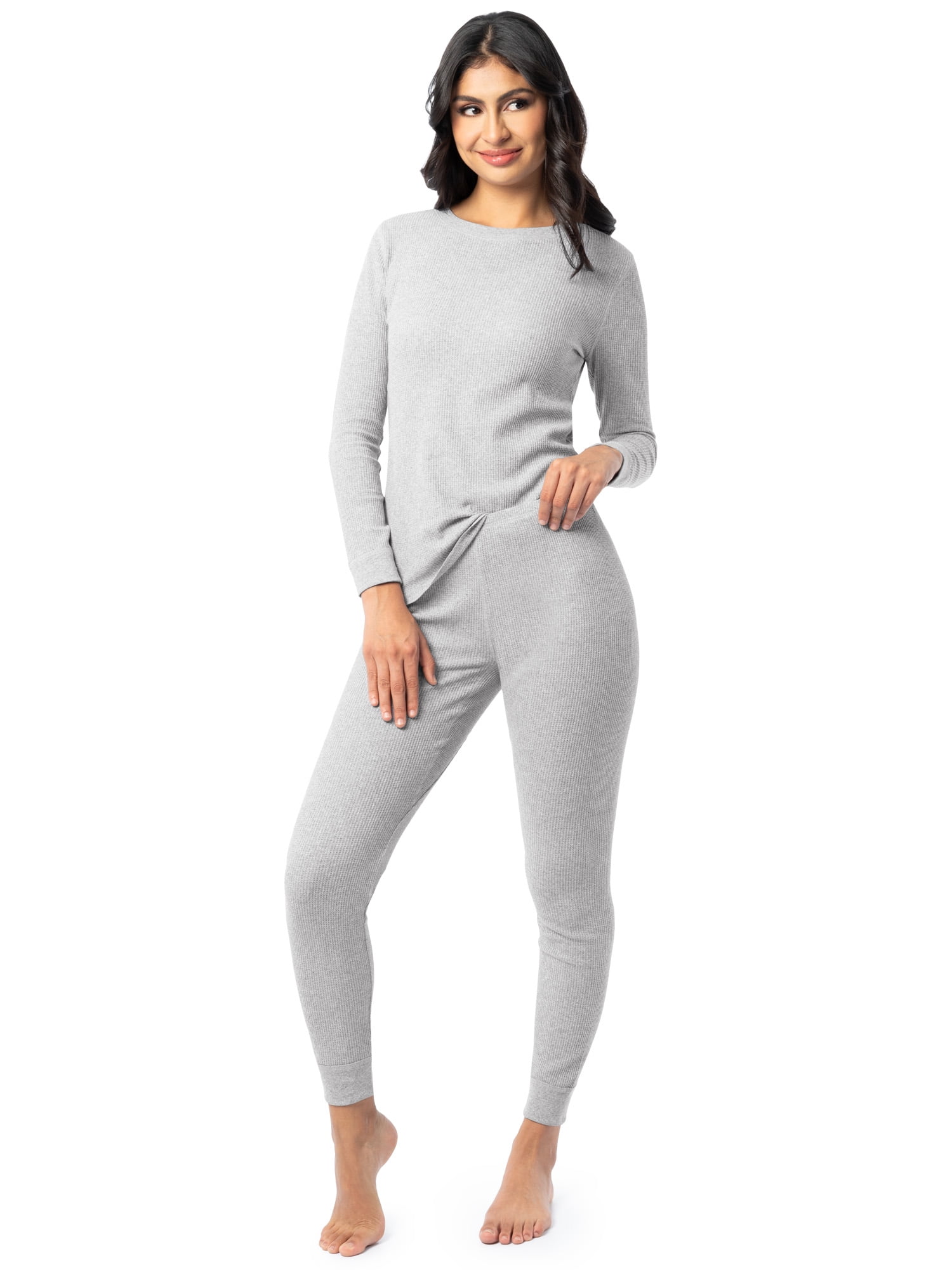 Fruit of the Loom Women's Recycled Waffle Thermal Bottom 2PK, Sizes XS-4XL