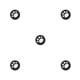thumbnail image 1 of Moyic Grips Caps Cat Paw Shape Thumbstick Cover para doméstico blanco sobre negro Type2 NO2, 1 of 6
