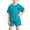 Blue, variant on Bovxnpu Boys Summer Clothing Set Thin Short Sleeve Top Shorts Casual Set for Kids