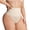 Beige, variant on Tummy Control Thong Panty for Women Seamless Light Compression Thong Panties Underwear，Beige