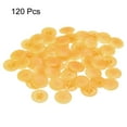 thumbnail image 3 of Screw Cap Covers, 120 Pack 16.7x4.3mm Plastic Screw Decoration Cover, Orange, 3 of 5