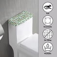 thumbnail image 3 of ZIATUBLE Frog Toilet Tank Cover Protector Toilet Lid Cover Tank Covers Universal Toilet Tank Lid with Elastic Edges Toilet Bowl Tank Covers for Bathroom Fits Most Toilet Tanks, 3 of 5