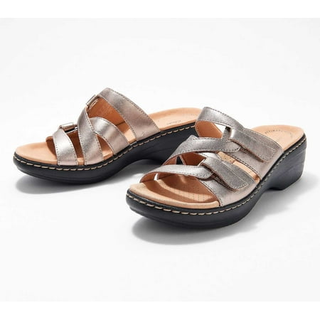 

absuyy Women s Wedge Sandals Casual Low-heeled Fashion Open Toe Summer Slide Sandals #638 Gold