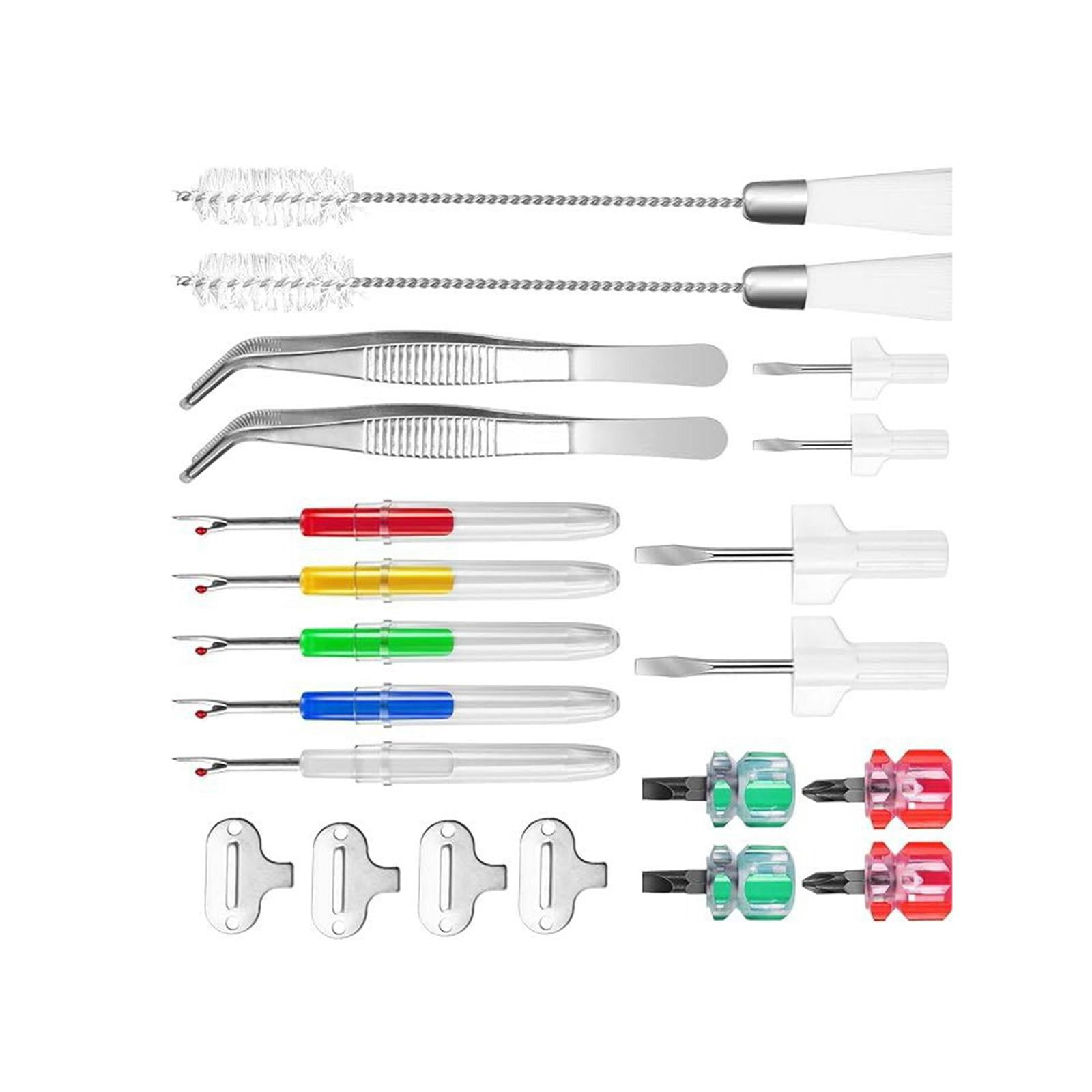 BLESIYA Sewing Machine Cleaning Kit Different Size Screwdrivers Serger Cleaner Tools