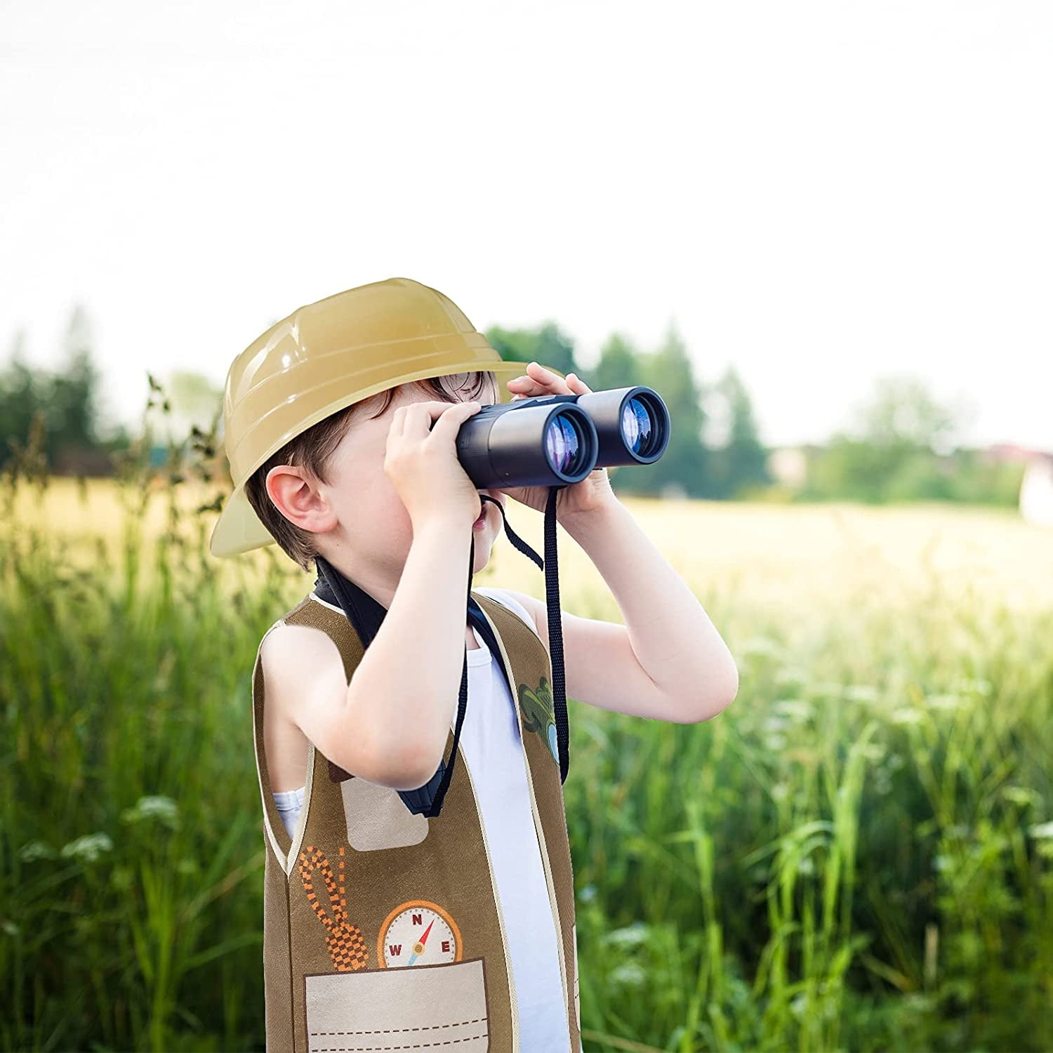Outdoor Explorer Vest and Hat Tote Bag 