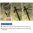thumbnail image 5 of Carpa Estacas Acero Pesado Terreno Clavijas con Gancho 29cm/11,4 Pulgadas para Exterior Campamento Toldo Lona, Negro Paquete de 8 Unique Bargains Estacas de tienda, 5 of 5