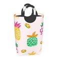 thumbnail image 6 of DouZhe 50L Rectangular Laundry Basket, Minimalism Pineapple Graffiti Prints Waterproof Foldable Laundry Hamper with Aluminum Handles, 6 of 6