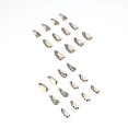 thumbnail image 2 of 24pcs Black Checkerboard Fake Nails Long Pointed Head Sweet Style Press On Nails Wearable, 2 of 5