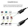 thumbnail image 3 of Storel Cable De Impresora Para Iphone 15 Cable De Impresora Usb B A Usb C De 6.6 Pies Para Macbook Pro Iphone 16 Pro Air Cable Midi Para Yamaha Casio Digital Piano Teclado Midi Controlador De Dj Dac A, 3 of 5