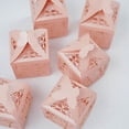 thumbnail image 4 of BalsaCircle 25 Blush 2" Party Favor Gift Boxes Laser Cut Lace Design Butterfly Decorations, 4 of 8