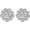B-Clear Rhinestone（Flat）, variant on Wholesale 24 count 16MM  Metal Clear Rhinestone Glass Buttons Supplies Bulk for Craft (Shank)
