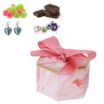 thumbnail image 1 of Cajas de dulces hexagonales ANGGREK 250 g con cinta para compromiso de aniversario, 1 of 8
