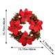 thumbnail image 4 of Corona Navideña Plástico 40 CM para Puerta Delantera Fiesta Navidad (corona B) Roja, 4 of 9